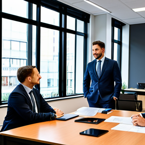 Home 7 Image Prompt 1: Collaborative Property Valuation Team in Office**