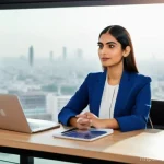 Home 16 감정평가사 실무 스킬 향상법 - **Prompt: "Digital Real Estate Pioneer"**
A sophisticated and confident Pakistani female real es...