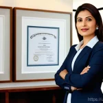 Home 15 감정평가사의 실무에서 필요한 인증 - **Image Prompt 1: The Certified Professional in Action**
"A professional female Certified Genera...