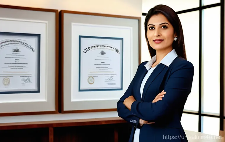 감정평가사의 실무에서 필요한 인증 - **Image Prompt 1: The Certified Professional in Action**
    "A professional female Certified Genera...