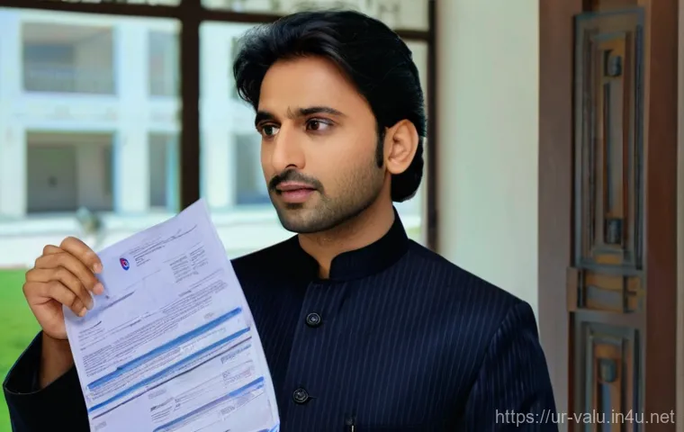 감정평가사와 감정평가 기준 변화 - **Prompt 1: The Valuation Dilemma**
"A concerned Pakistani man in his late 30s, wearing a clean,...