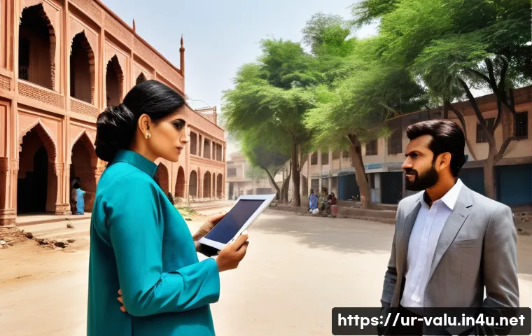 감정평가사의 재개발 프로젝트 참여 - **Prompt:** "A professional real estate appraiser, a Pakistani woman in her late 30s, dressed in a m...